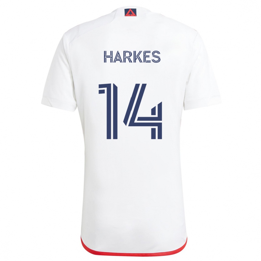 Kids Football Ian Harkes #14 White Red Away Jersey 2024/25 T-Shirt Australia