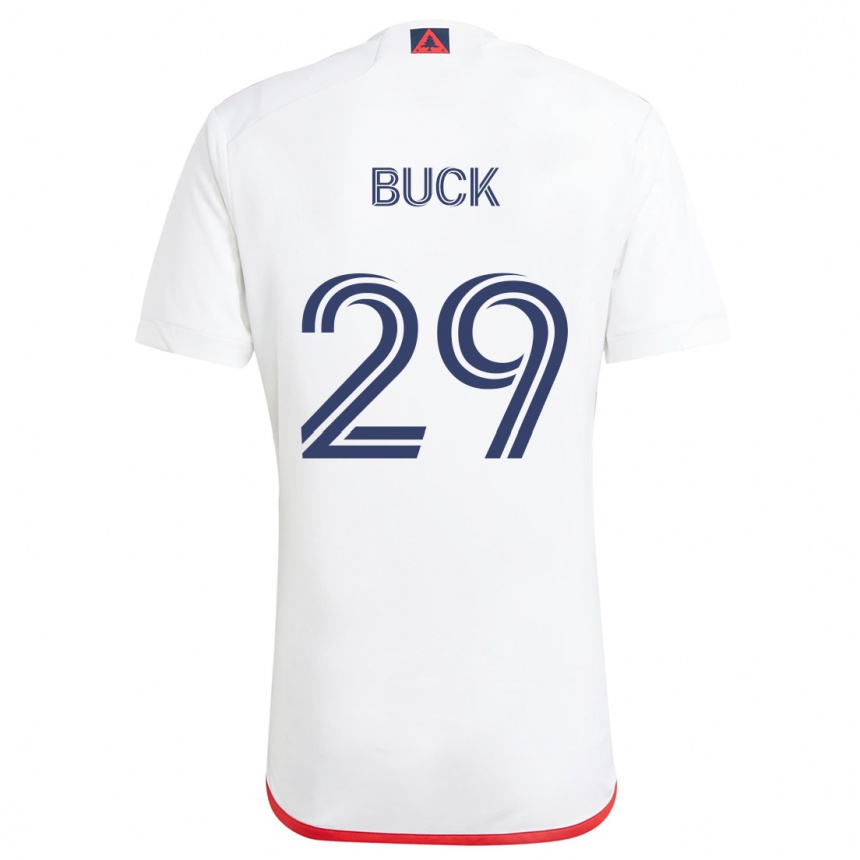 Kids Football Noel Buck #29 White Red Away Jersey 2024/25 T-Shirt Australia