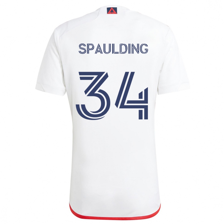 Kids Football Ryan Spaulding #34 White Red Away Jersey 2024/25 T-Shirt Australia