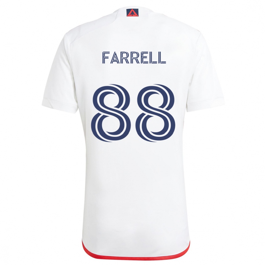 Kids Football Andrew Farrell #88 White Red Away Jersey 2024/25 T-Shirt Australia