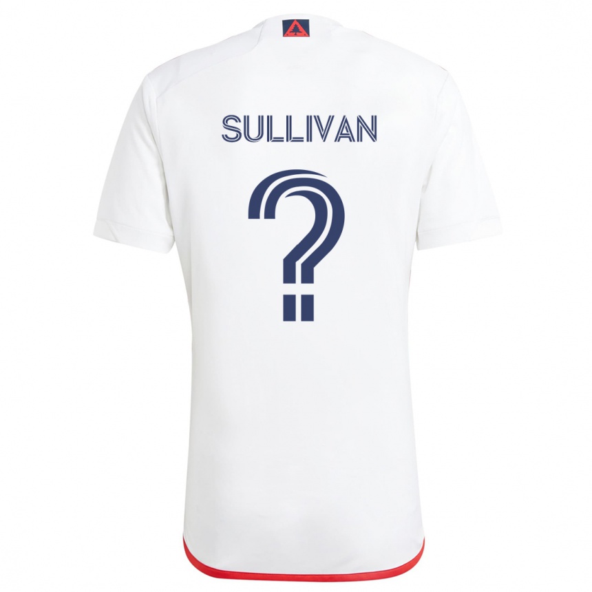 Kids Football Mason Sullivan #0 White Red Away Jersey 2024/25 T-Shirt Australia