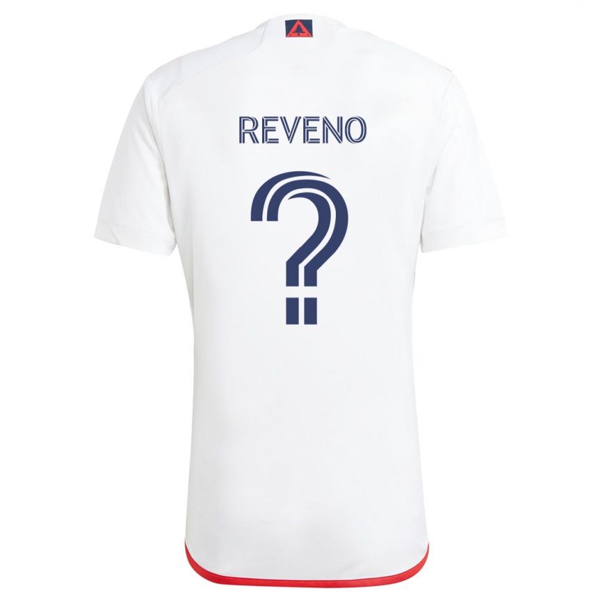 Kids Football Ben Reveno #0 White Red Away Jersey 2024/25 T-Shirt Australia