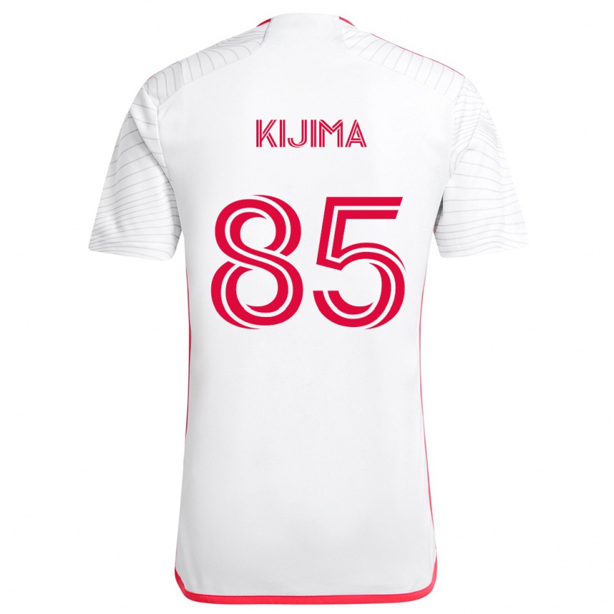 Kids Football Hosei Kijima #85 White Red Away Jersey 2024/25 T-Shirt Australia