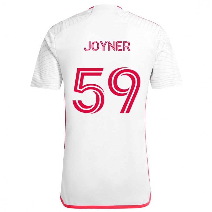 Kids Football Mykhi Joyner #59 White Red Away Jersey 2024/25 T-Shirt Australia