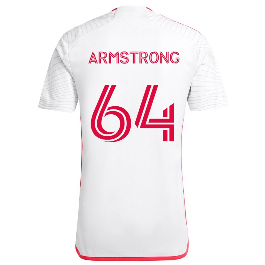 Kids Football Dida Armstrong #64 White Red Away Jersey 2024/25 T-Shirt Australia