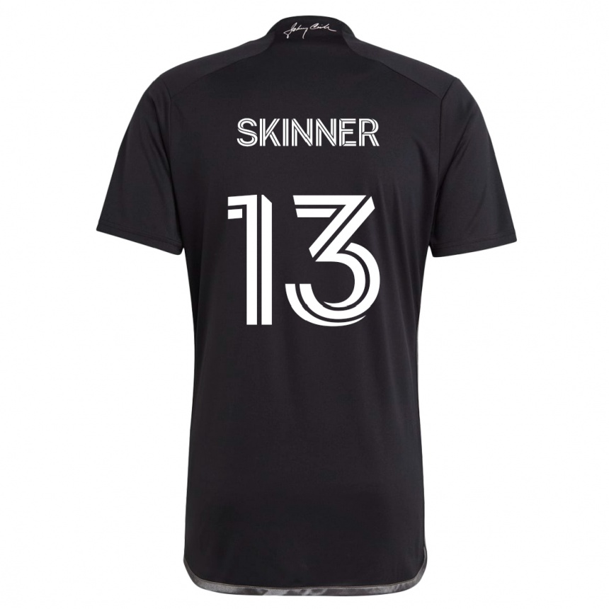 Kids Football Joey Skinner #13 Black Away Jersey 2024/25 T-Shirt Australia