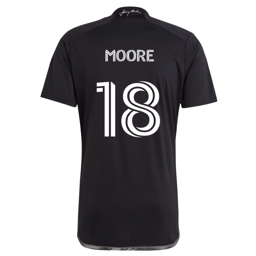 Kids Football Shaq Moore #18 Black Away Jersey 2024/25 T-Shirt Australia