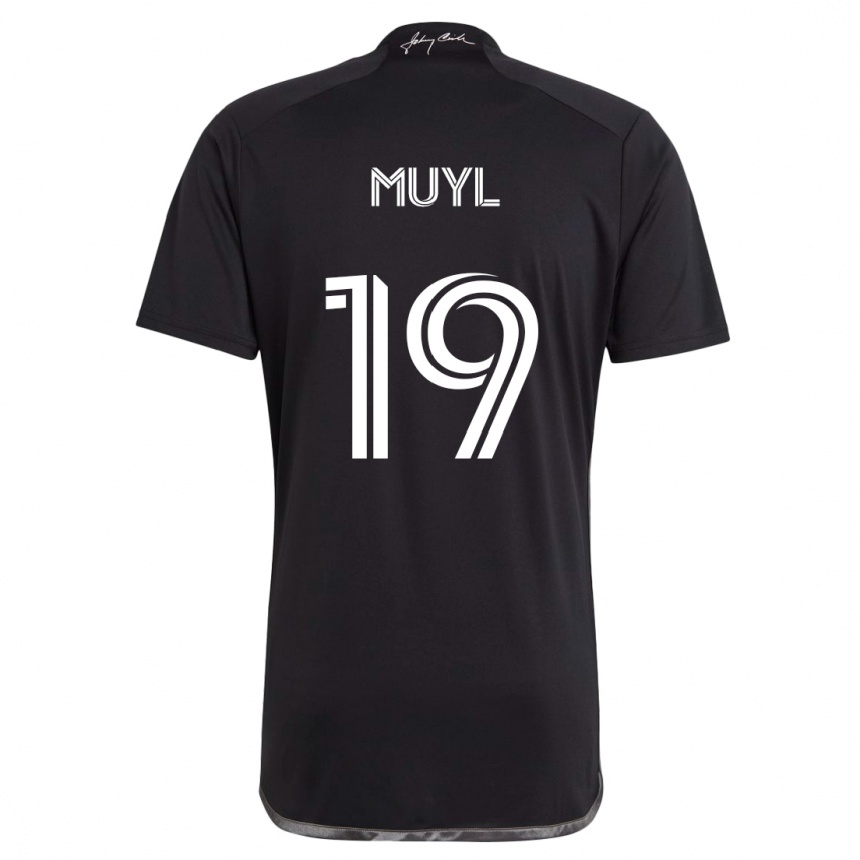 Kids Football Alex Muyl #19 Black Away Jersey 2024/25 T-Shirt Australia