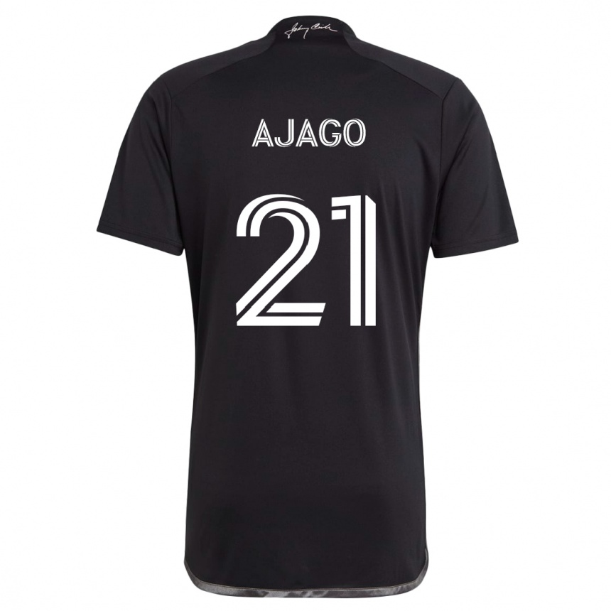 Kids Football Forster Ajago #21 Black Away Jersey 2024/25 T-Shirt Australia