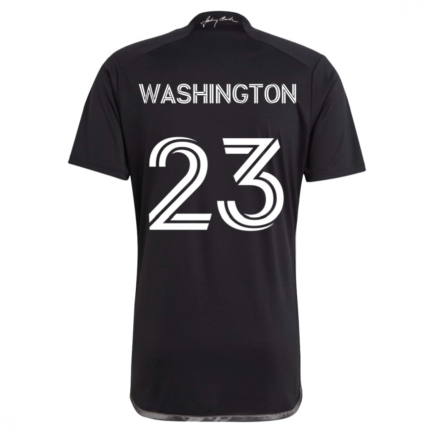 Kids Football Taylor Washington #23 Black Away Jersey 2024/25 T-Shirt Australia