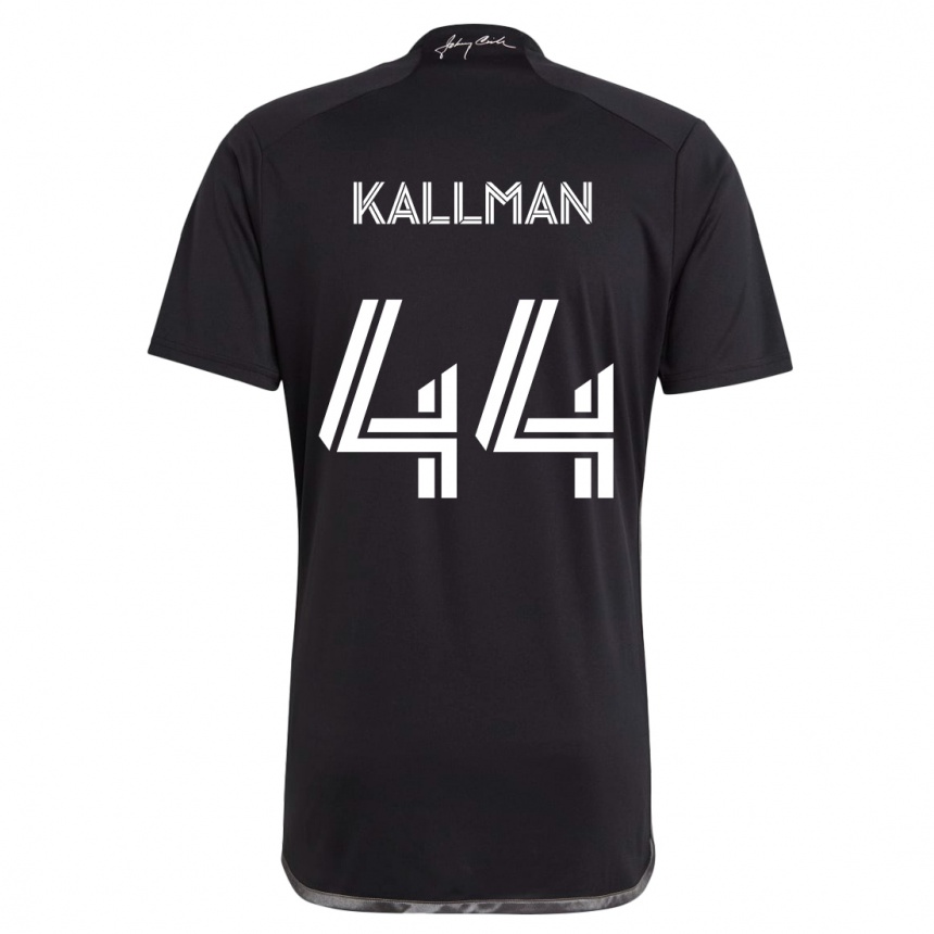 Kids Football Brent Kallman #44 Black Away Jersey 2024/25 T-Shirt Australia