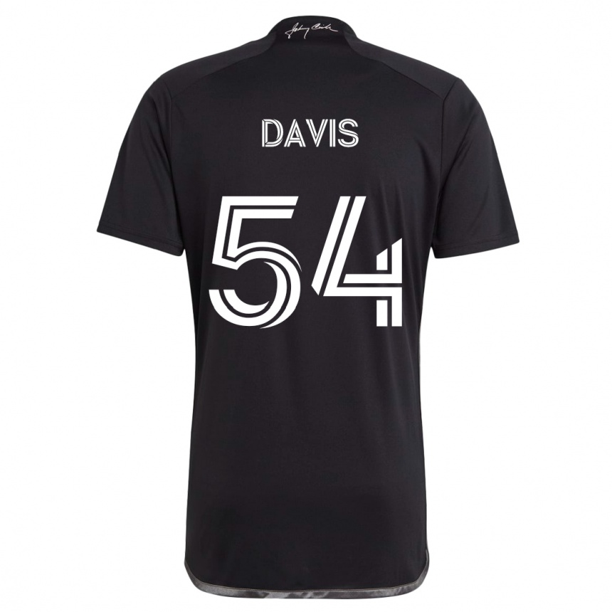 Kids Football Sean Davis #54 Black Away Jersey 2024/25 T-Shirt Australia