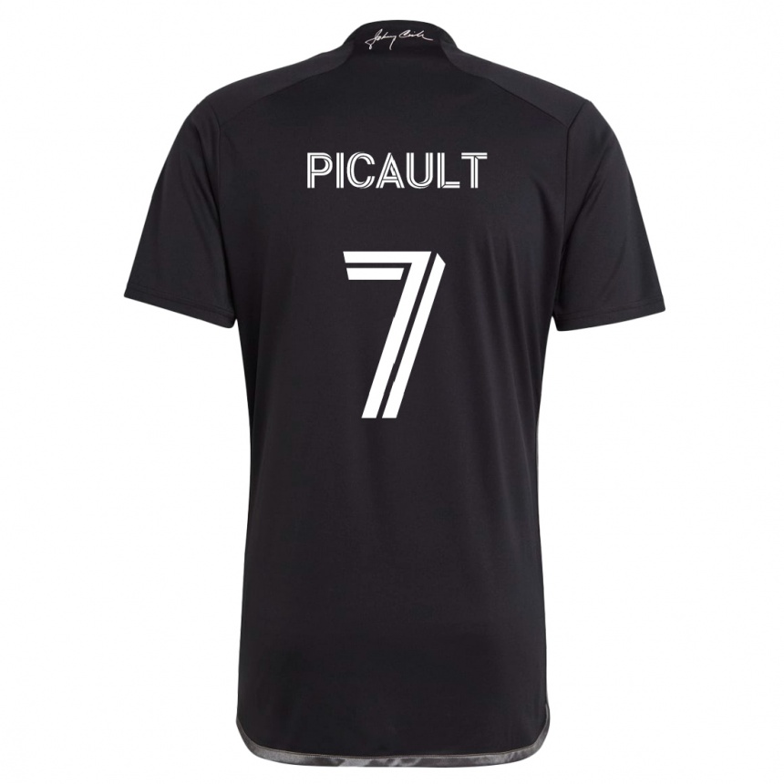 Kids Football Fafà Picault #7 Black Away Jersey 2024/25 T-Shirt Australia