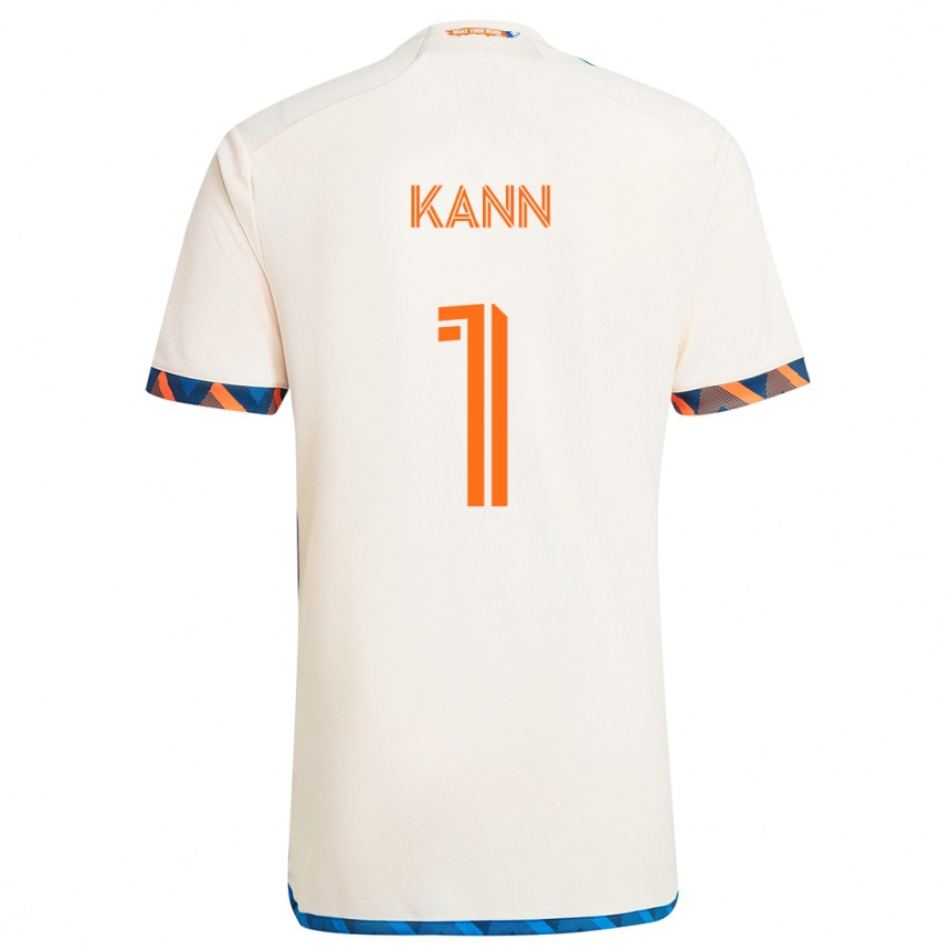 Kids Football Alec Kann #1 White Orange Away Jersey 2024/25 T-Shirt Australia