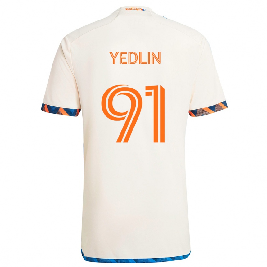 Kids Football Deandre Yedlin #91 White Orange Away Jersey 2024/25 T-Shirt Australia