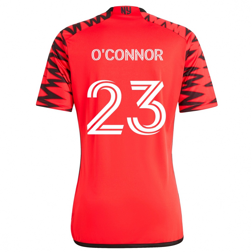 Kids Football Aidan O'connor #23 Red Black White Away Jersey 2024/25 T-Shirt Australia