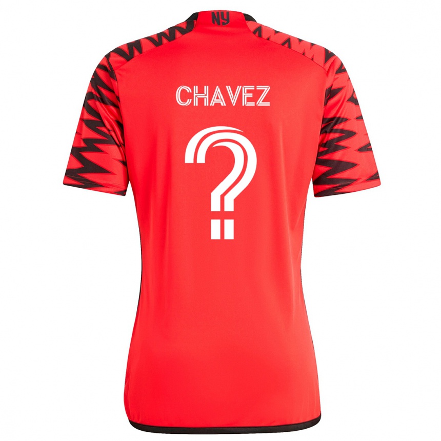 Kids Football Sebasthian Chavez #0 Red Black White Away Jersey 2024/25 T-Shirt Australia