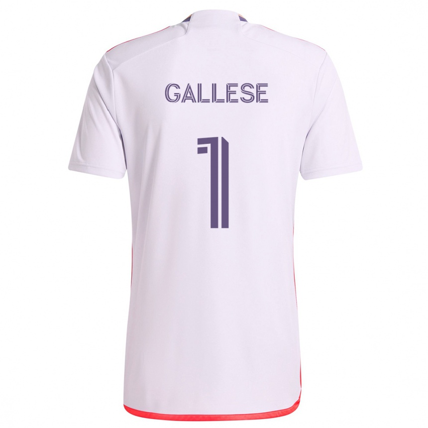 Kids Football Pedro Gallese #1 White Red Purple Away Jersey 2024/25 T-Shirt Australia