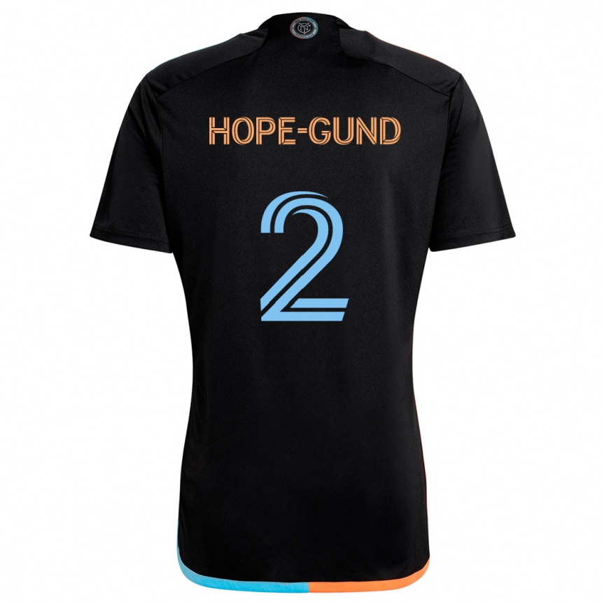 Kids Football Rio Hope-Gund #2 Black Orange Blue Away Jersey 2024/25 T-Shirt Australia