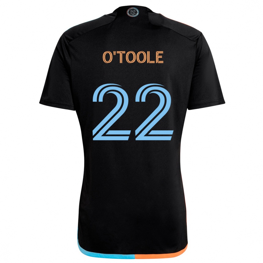 Kids Football Kevin O'toole #22 Black Orange Blue Away Jersey 2024/25 T-Shirt Australia