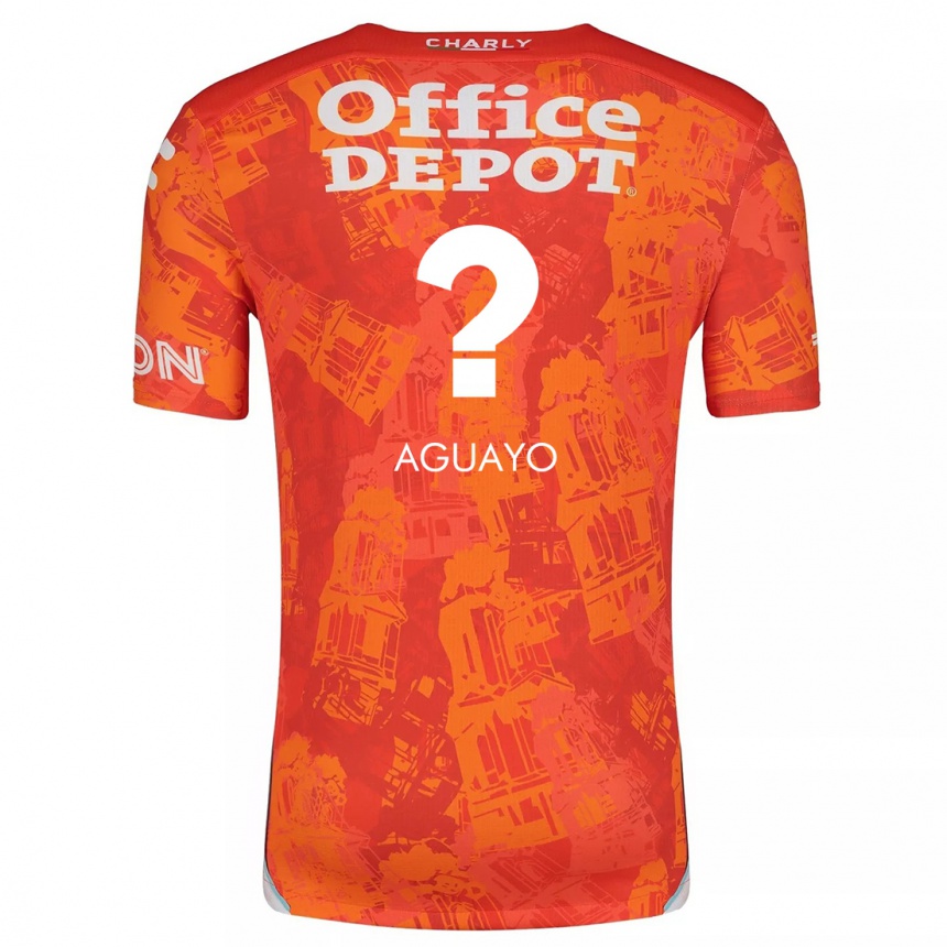 Kids Football Sergio Aguayo #0 Orange White Away Jersey 2024/25 T-Shirt Australia