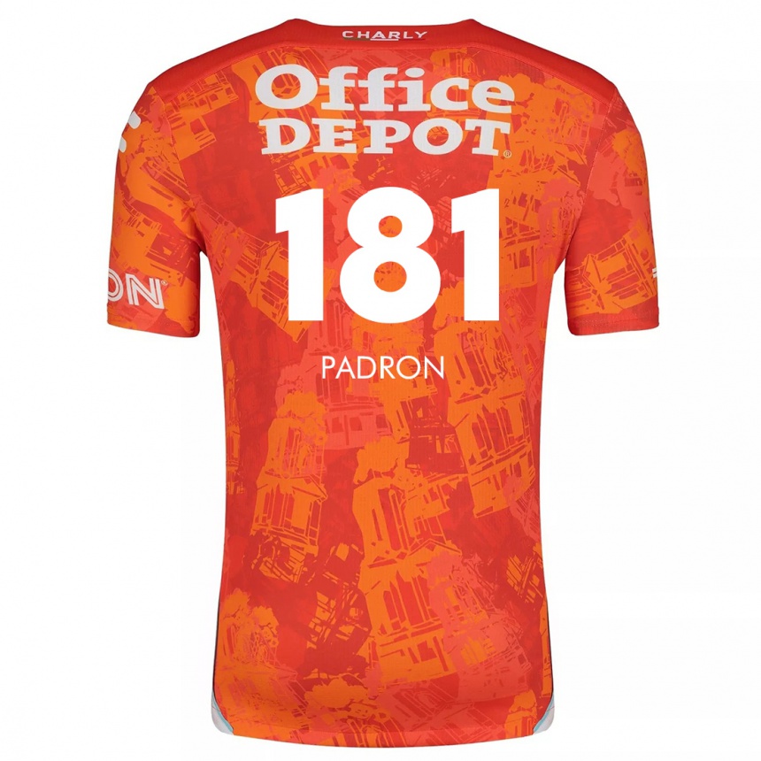 Kids Football Romeo Padrón #181 Orange White Away Jersey 2024/25 T-Shirt Australia