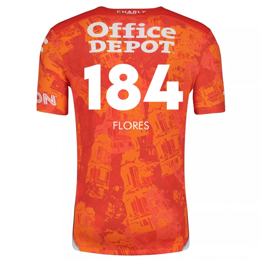 Kids Football Jason Flores #184 Orange White Away Jersey 2024/25 T-Shirt Australia