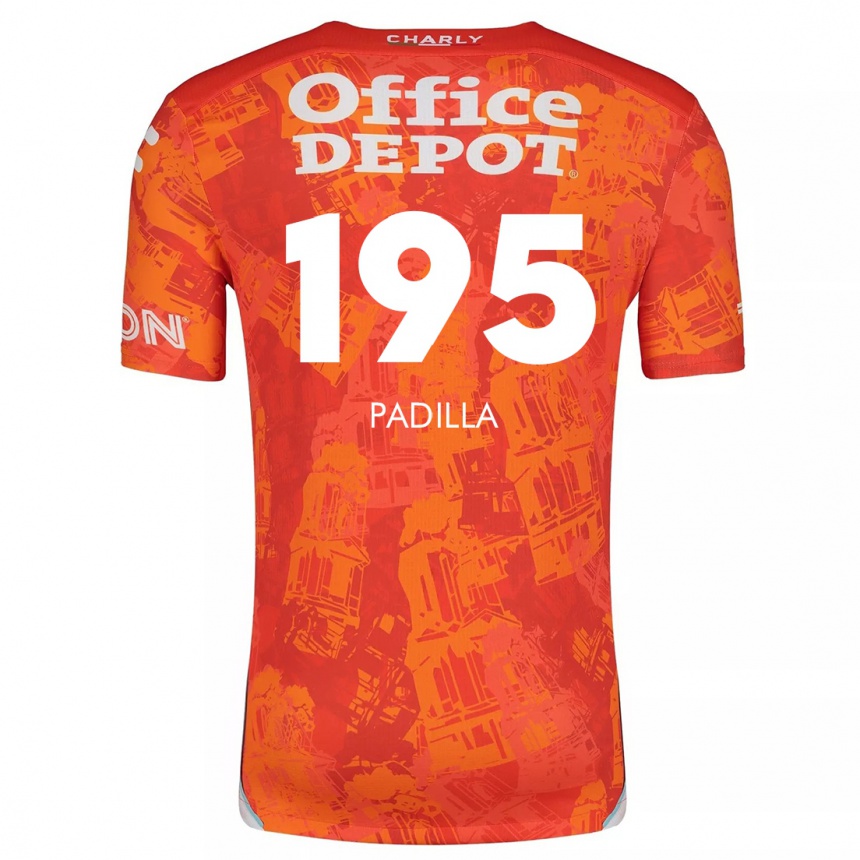 Kids Football Ángel Padilla #195 Orange White Away Jersey 2024/25 T-Shirt Australia