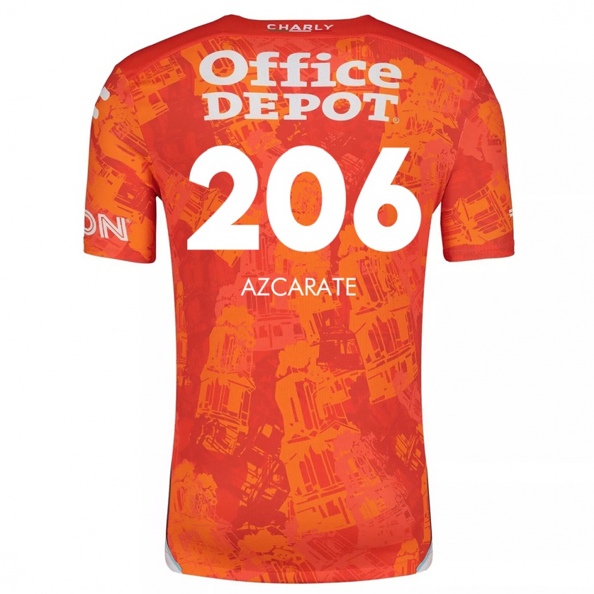 Kids Football Yerar Azcárate #206 Orange White Away Jersey 2024/25 T-Shirt Australia