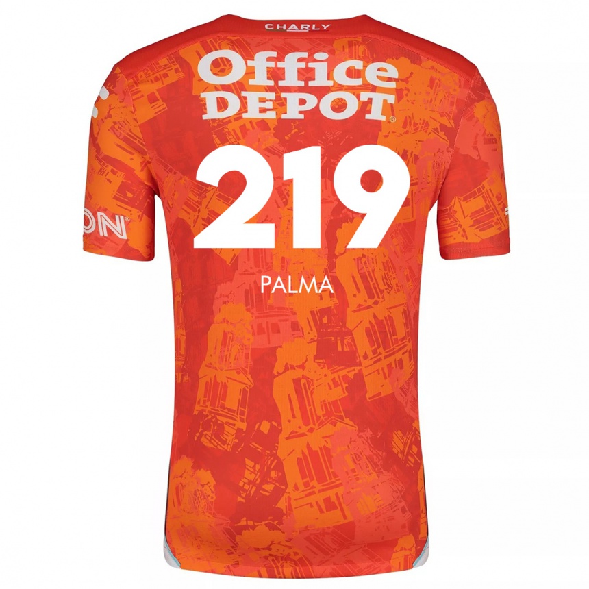 Kids Football Pablo Palma #219 Orange White Away Jersey 2024/25 T-Shirt Australia