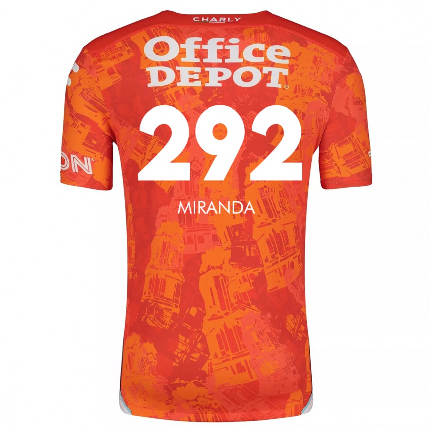 Kids Football Herbey Miranda #292 Orange White Away Jersey 2024/25 T-Shirt Australia