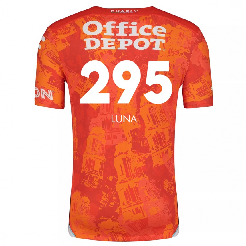 Kids Football Irving Luna #295 Orange White Away Jersey 2024/25 T-Shirt Australia