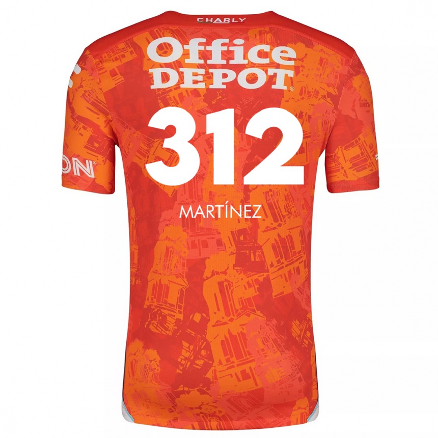 Kids Football Ulises Martínez #312 Orange White Away Jersey 2024/25 T-Shirt Australia