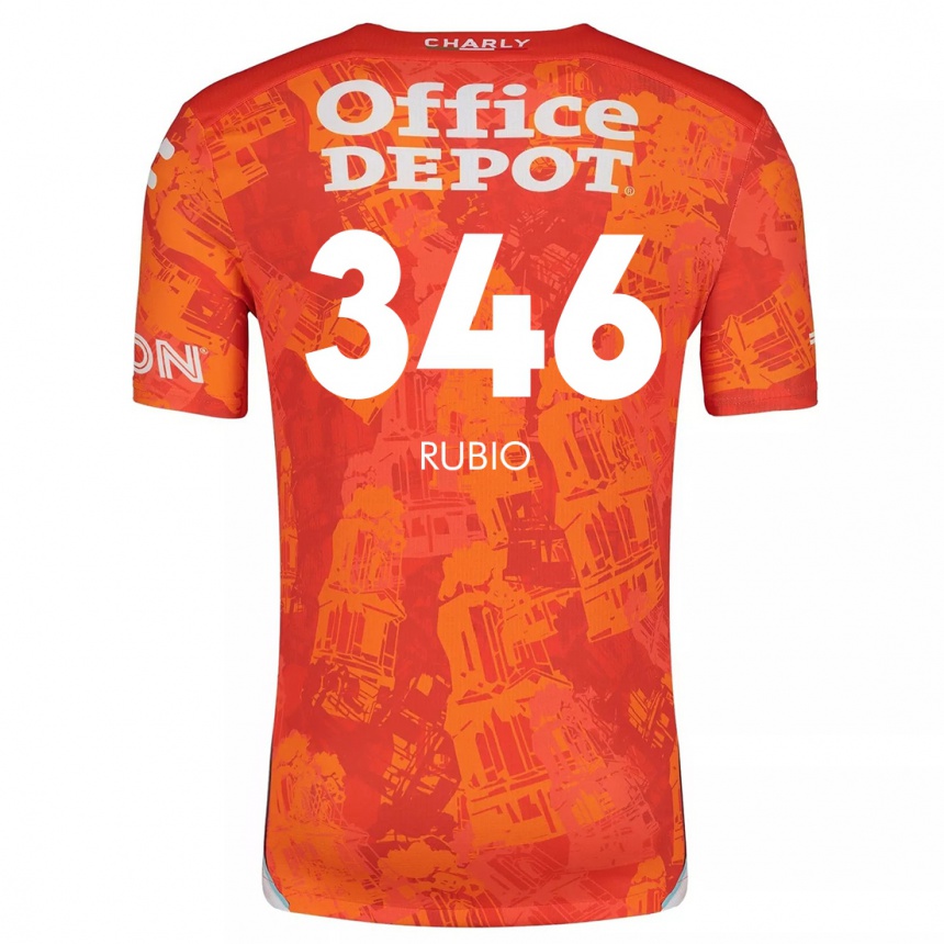 Kids Football Mateo Rubio #346 Orange White Away Jersey 2024/25 T-Shirt Australia