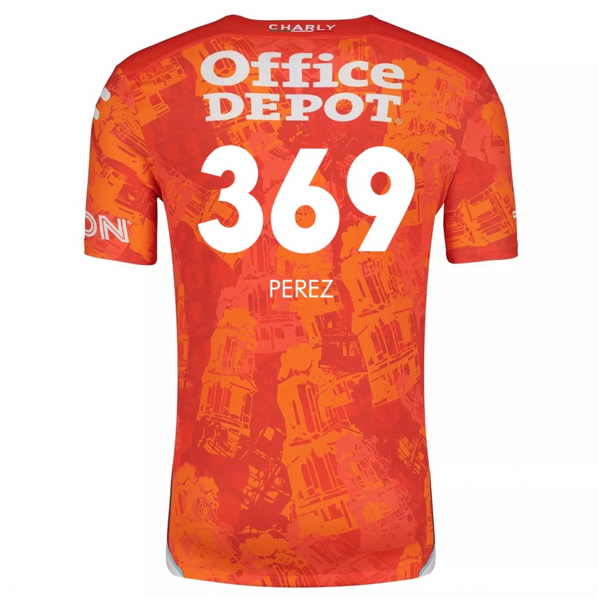 Kids Football Santiago Pérez #369 Orange White Away Jersey 2024/25 T-Shirt Australia