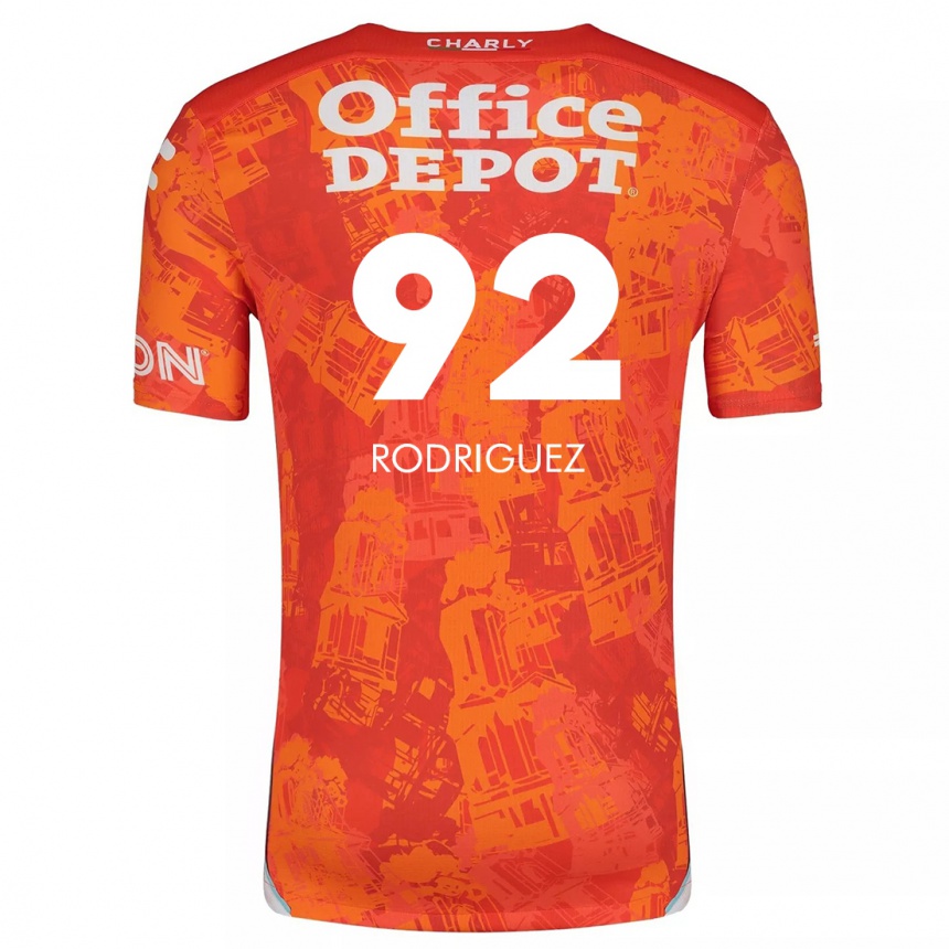 Kids Football Sergio Rodríguez #92 Orange White Away Jersey 2024/25 T-Shirt Australia