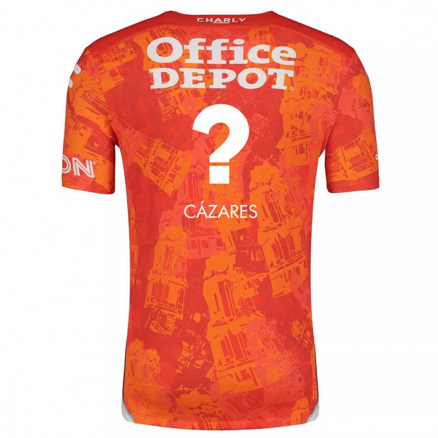 Kids Football Dimas Cázares #0 Orange White Away Jersey 2024/25 T-Shirt Australia