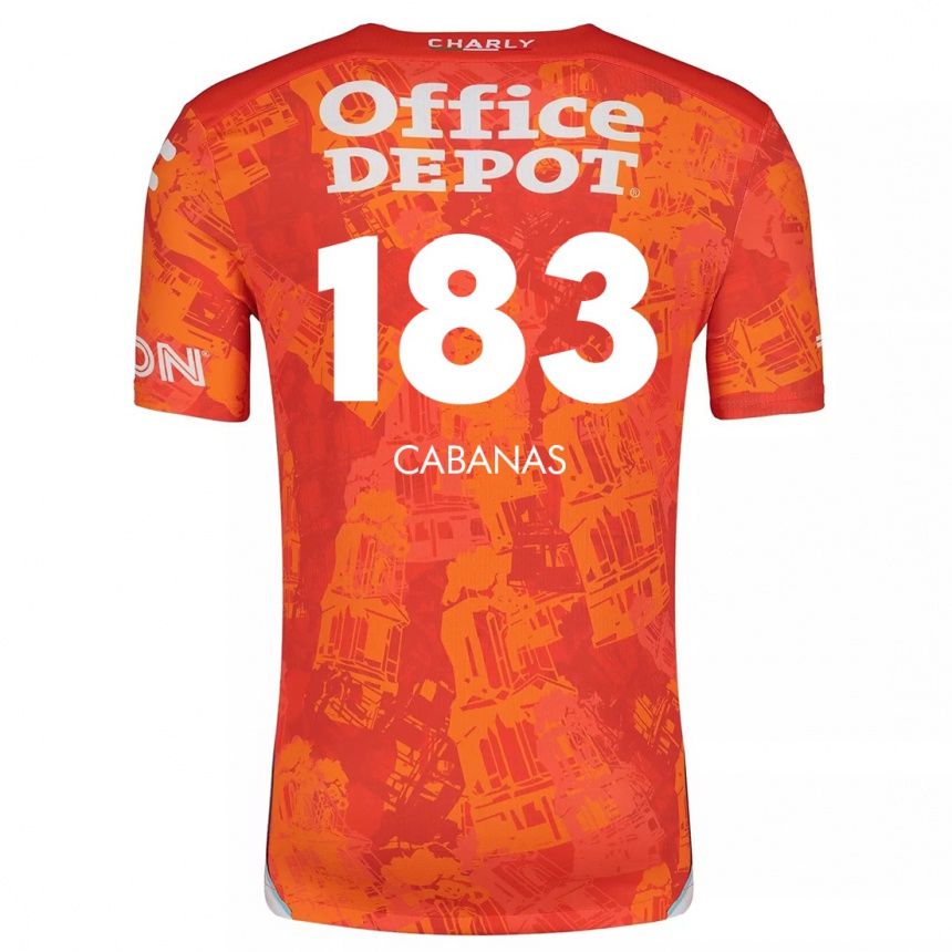 Kids Football Mauricio Cabañas #183 Orange White Away Jersey 2024/25 T-Shirt Australia