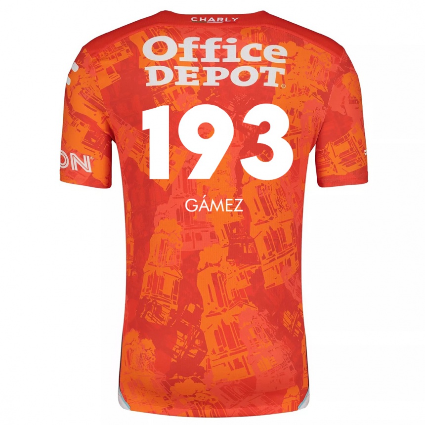 Kids Football Juan Gámez #193 Orange White Away Jersey 2024/25 T-Shirt Australia