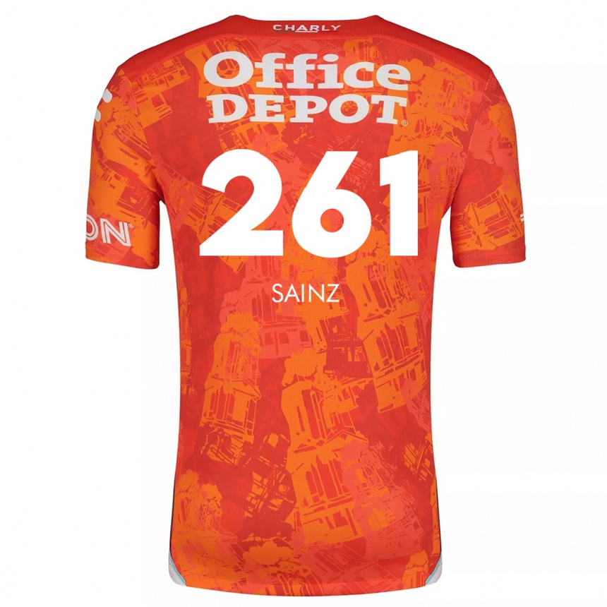 Kids Football Diego Sáinz #261 Orange White Away Jersey 2024/25 T-Shirt Australia