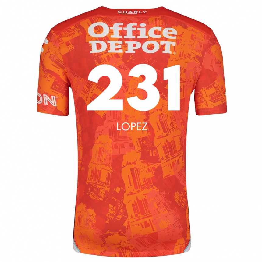 Kids Football Víctor López #231 Orange White Away Jersey 2024/25 T-Shirt Australia