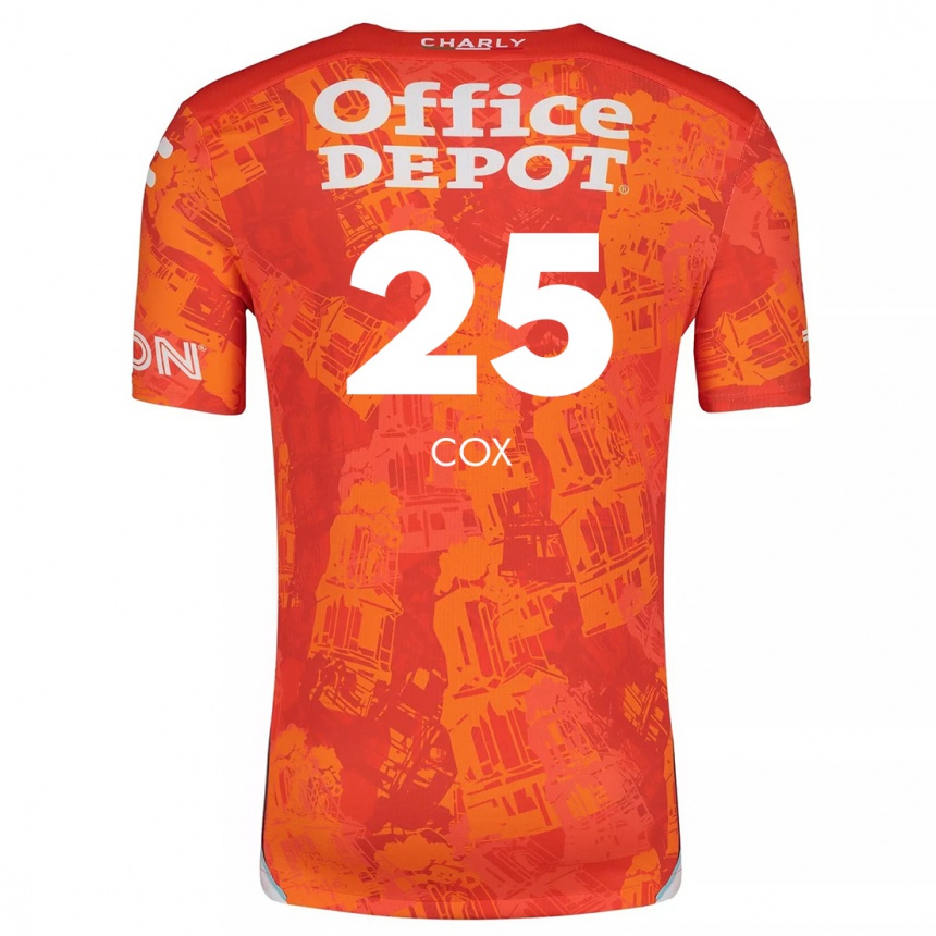 Kids Football Marta Cox #25 Orange White Away Jersey 2024/25 T-Shirt Australia