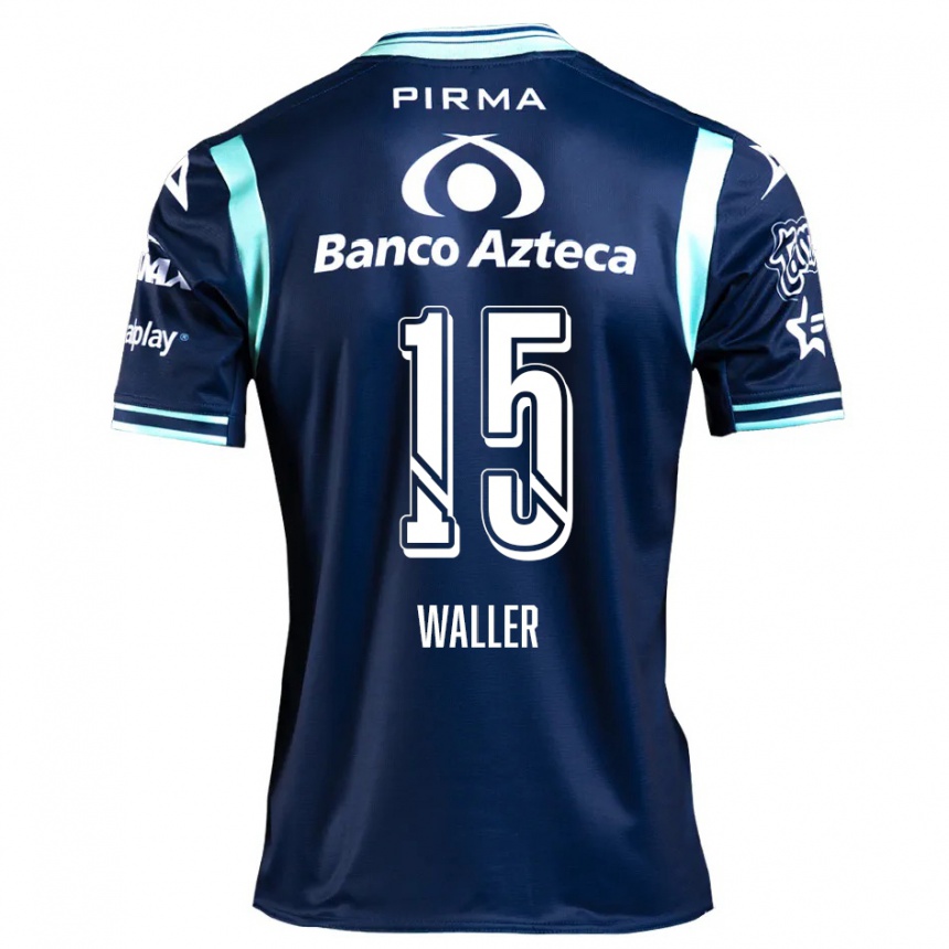 Kids Football Facundo Waller #15 Navy Blue Away Jersey 2024/25 T-Shirt Australia