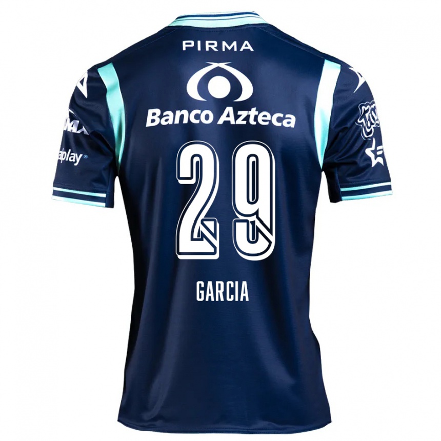 Kids Football Emiliano García #29 Navy Blue Away Jersey 2024/25 T-Shirt Australia