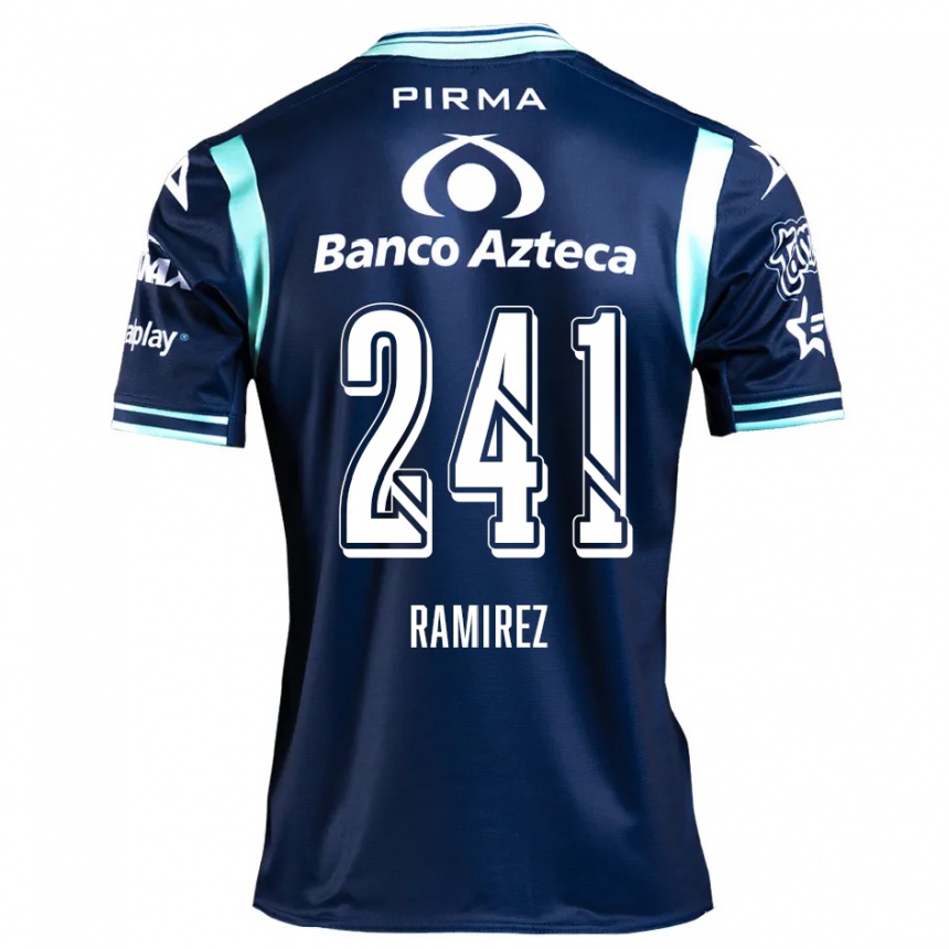 Kids Football Eduardo Ramírez #241 Navy Blue Away Jersey 2024/25 T-Shirt Australia