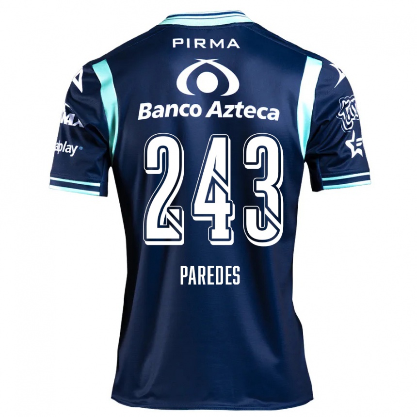 Kids Football Iker Paredes #243 Navy Blue Away Jersey 2024/25 T-Shirt Australia