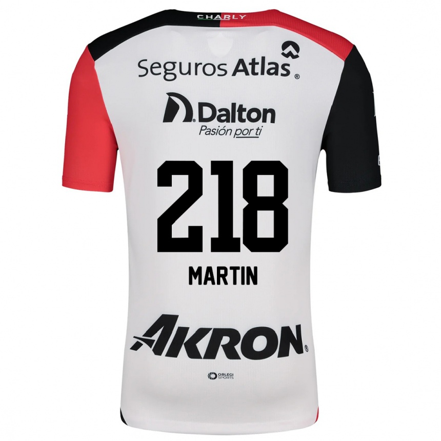 Kids Football Jorge San Martín #218 White Red Black Away Jersey 2024/25 T-Shirt Australia