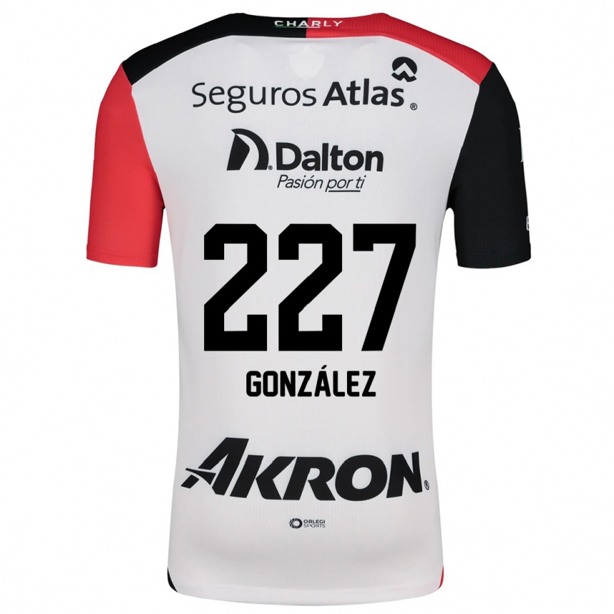 Kids Football Rodolfo González #227 White Red Black Away Jersey 2024/25 T-Shirt Australia