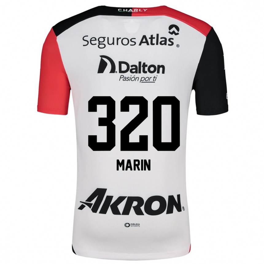 Kids Football Donato Marín #320 White Red Black Away Jersey 2024/25 T-Shirt Australia