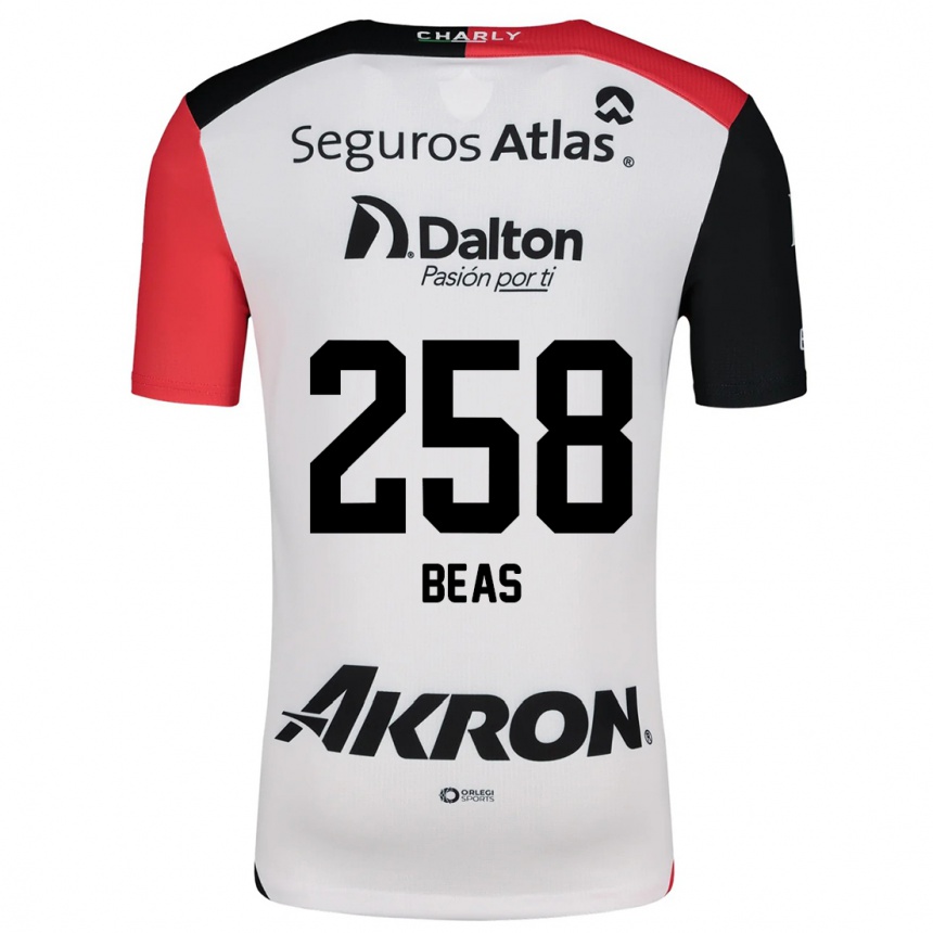 Kids Football Álvaro Beas #258 White Red Black Away Jersey 2024/25 T-Shirt Australia